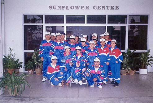 Our contingent for 1997 inter-district sports for the handicapped 